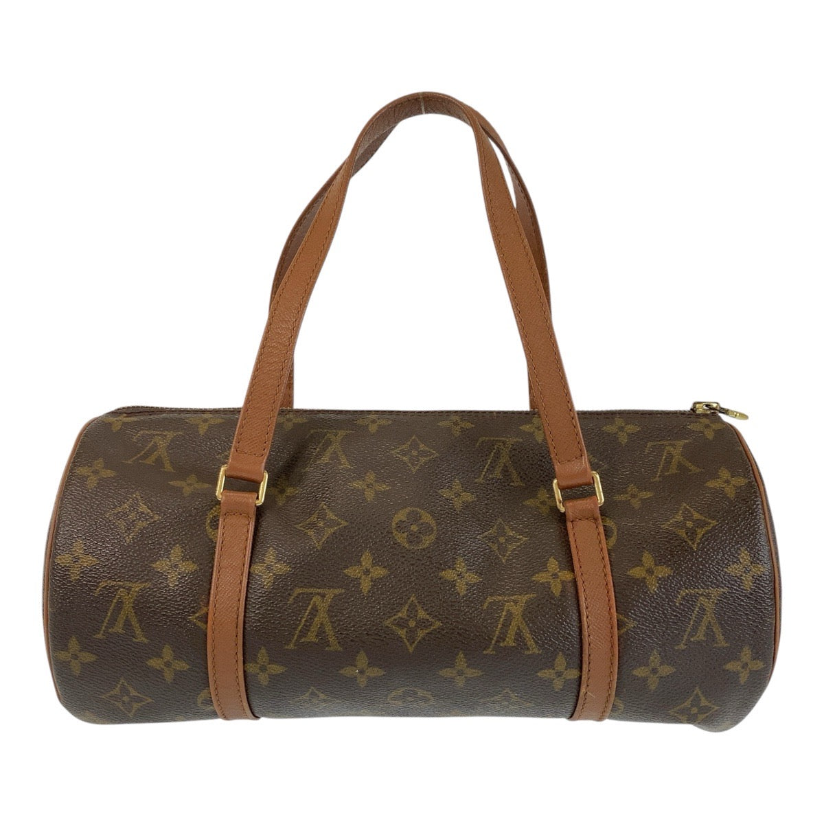 15322
LOUIS VUITTON ルイヴィトン モノグラム パピヨン30 ブラウン ゴールド金具 PVC / レザー M51365 ハンドバッグ  レディース