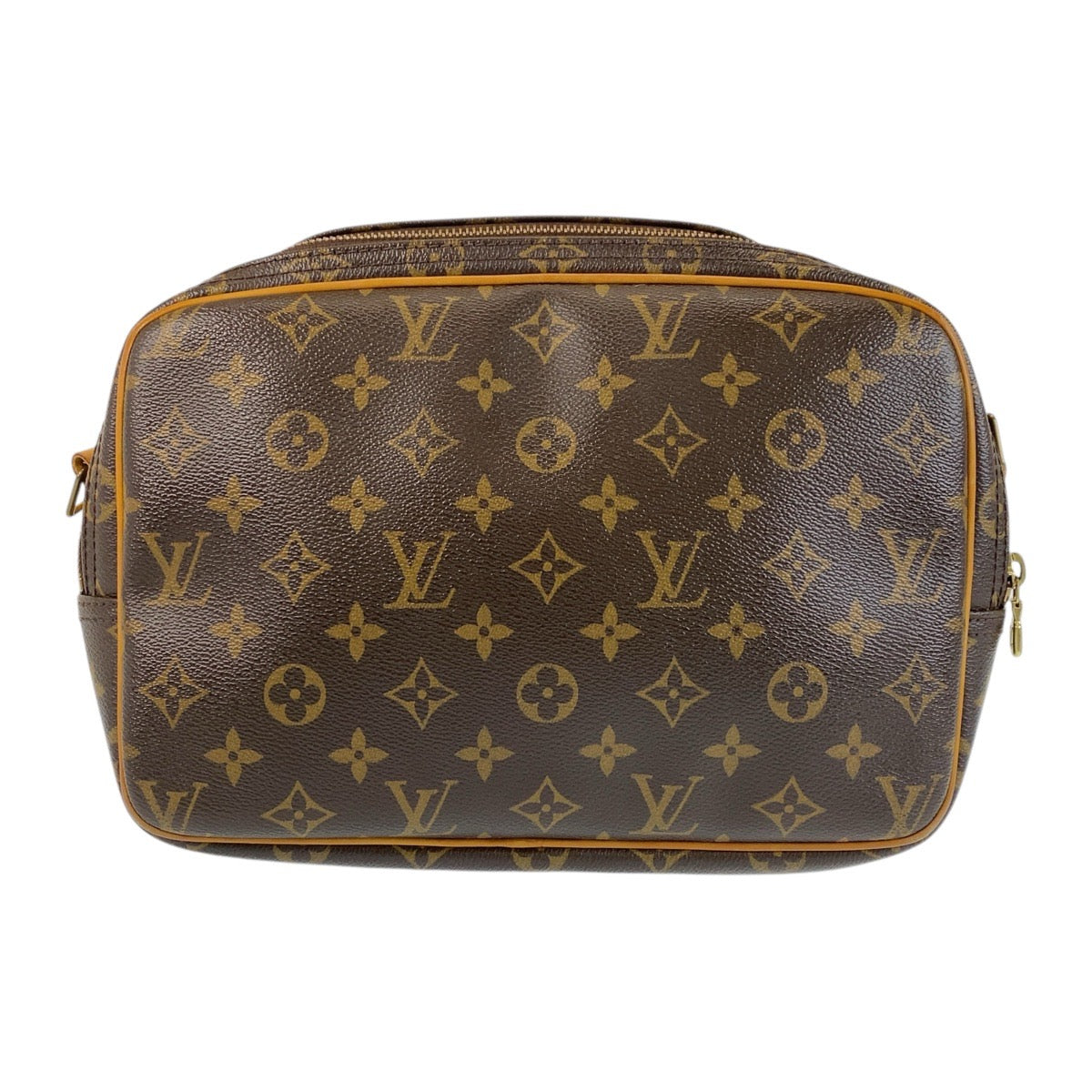 15324
LOUIS VUITTON ルイヴィトン モノグラム リポーターPM ブラウン ゴールド金具 PVC M45254 ショルダーバッグ メッセンジャーバッグ  レディース ABP46