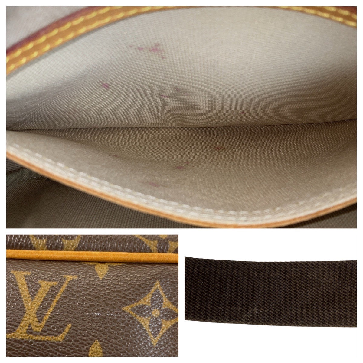 15324
LOUIS VUITTON ルイヴィトン モノグラム リポーターPM ブラウン ゴールド金具 PVC M45254 ショルダーバッグ メッセンジャーバッグ  レディース ABP46