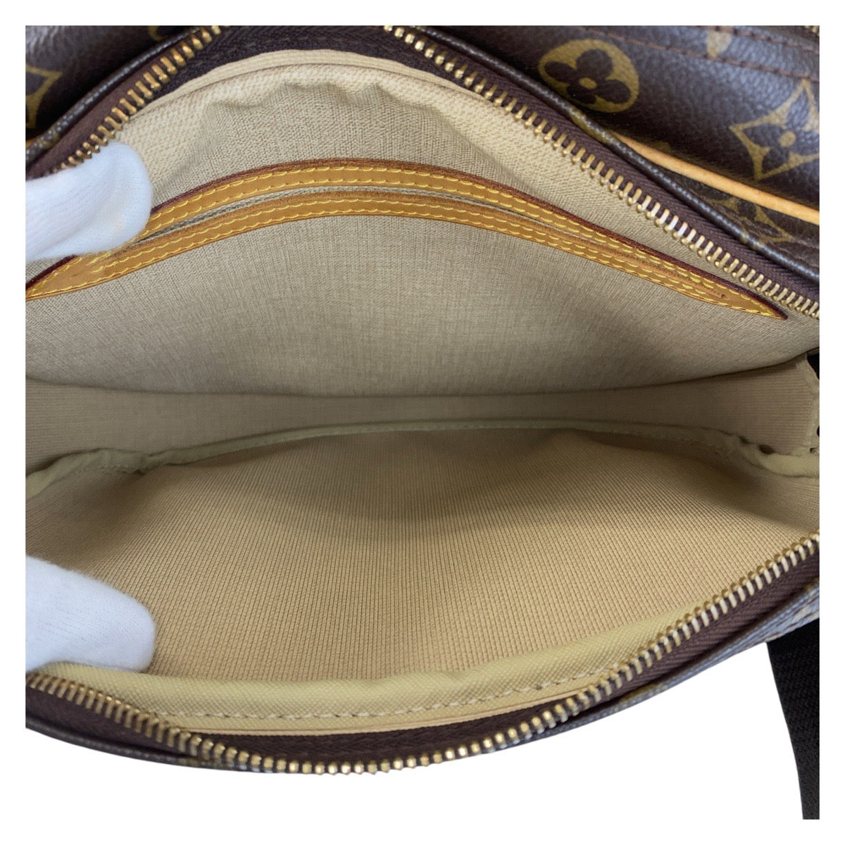 15324
LOUIS VUITTON ルイヴィトン モノグラム リポーターPM ブラウン ゴールド金具 PVC M45254 ショルダーバッグ メッセンジャーバッグ  レディース ABP46