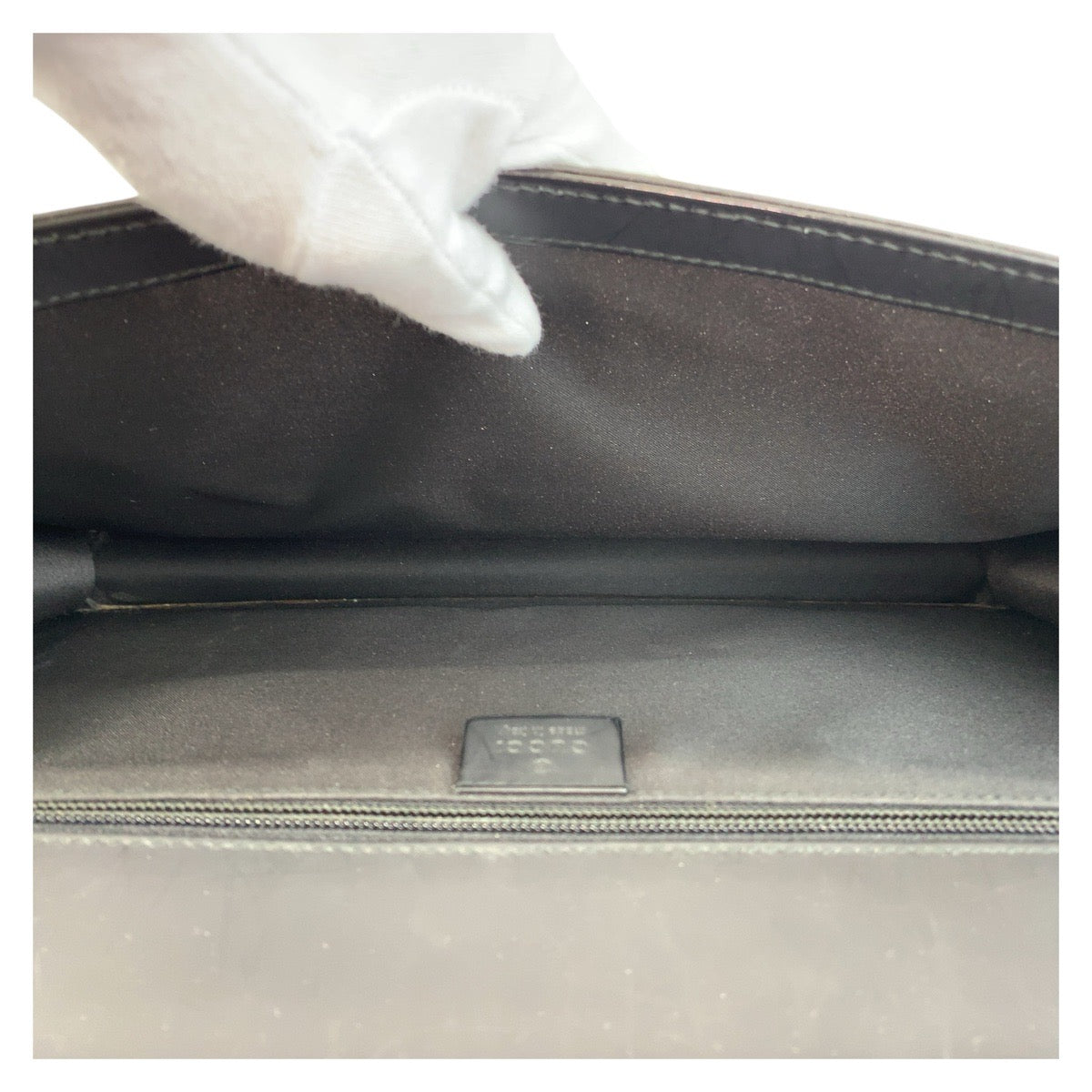 15325
GUCCI グッチ ブラック 黒 シルバー金具 GGキャンバス / レザー 015 0235 ビジネスバッグ ブリーフケース  メンズ