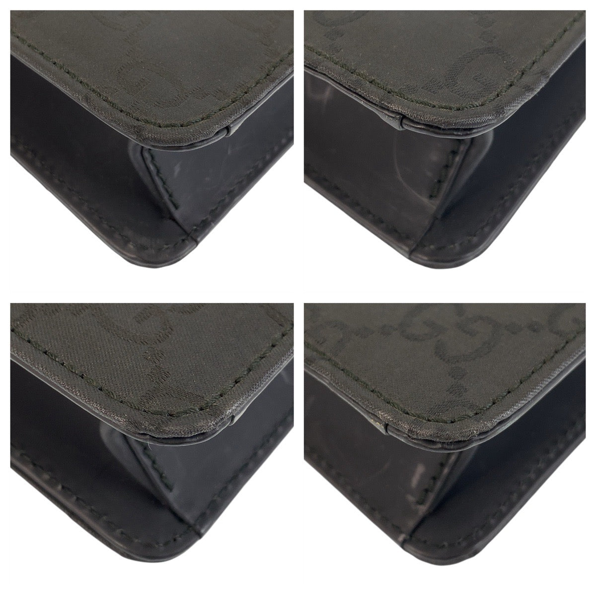 15325
GUCCI グッチ ブラック 黒 シルバー金具 GGキャンバス / レザー 015 0235 ビジネスバッグ ブリーフケース  メンズ