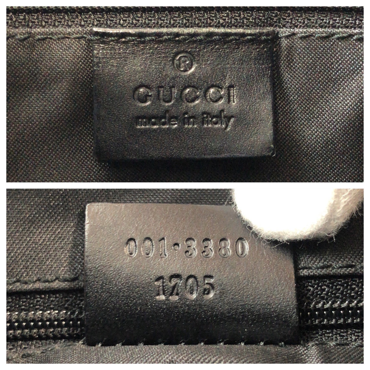 15326
GUCCI グッチ ブラック 黒 GGキャンバス 001 3380 ショルダーバッグ  レディース AB14