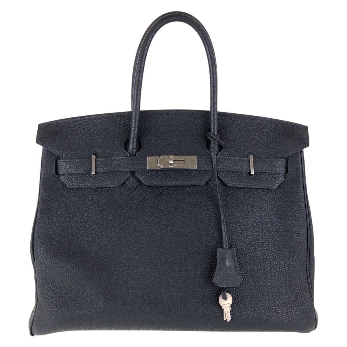 15331
HERMES エルメス バーキン 35 ブラック 黒 シルバー金具 トゴ トートバッグ ハンドバッグ 男女兼用 G刻印  レディース