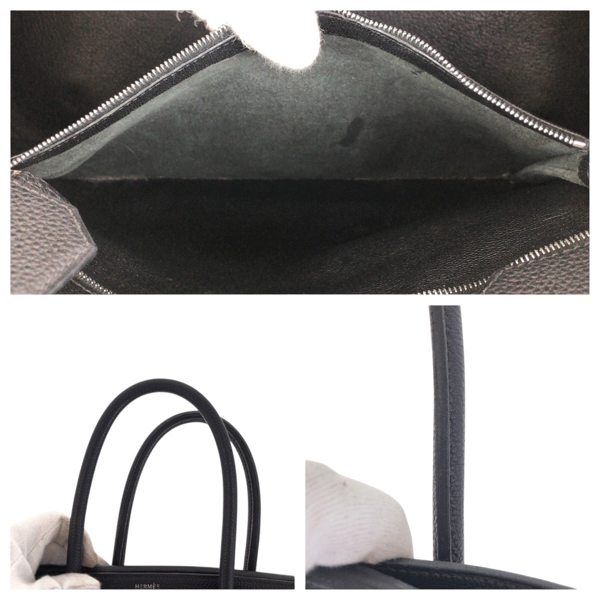 15331
HERMES エルメス バーキン 35 ブラック 黒 シルバー金具 トゴ トートバッグ ハンドバッグ 男女兼用 G刻印  レディース
