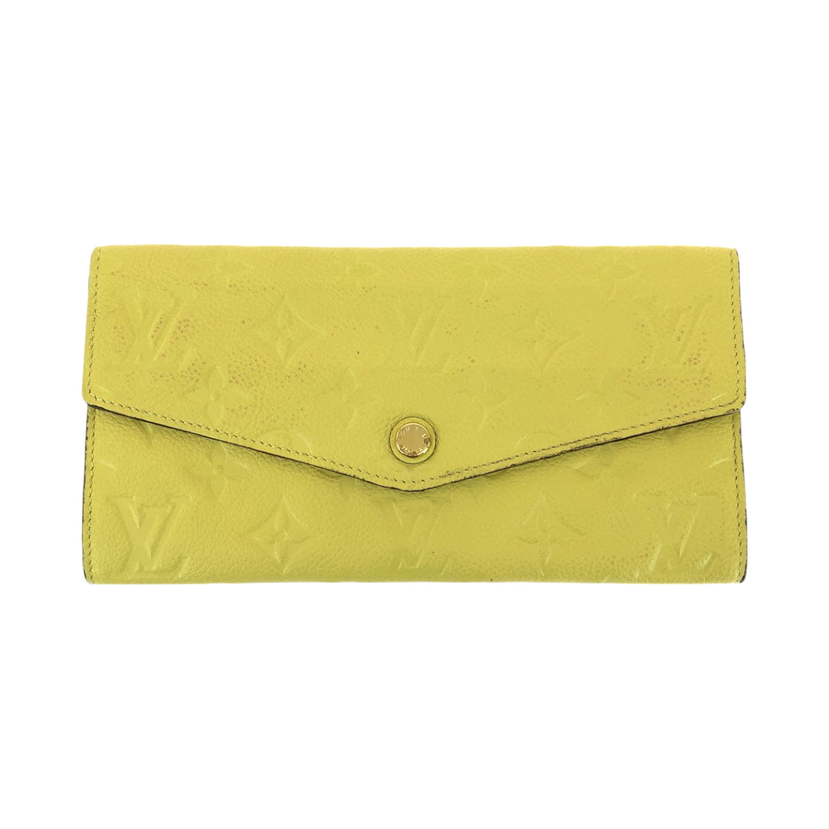 15336
LOUIS VUITTON ルイヴィトン モノグラム アンプラント ポルトフォイユ キュリユーズ イエロー ゴールド金具 レザー N60409 長財布 ロングウォレット  レディース