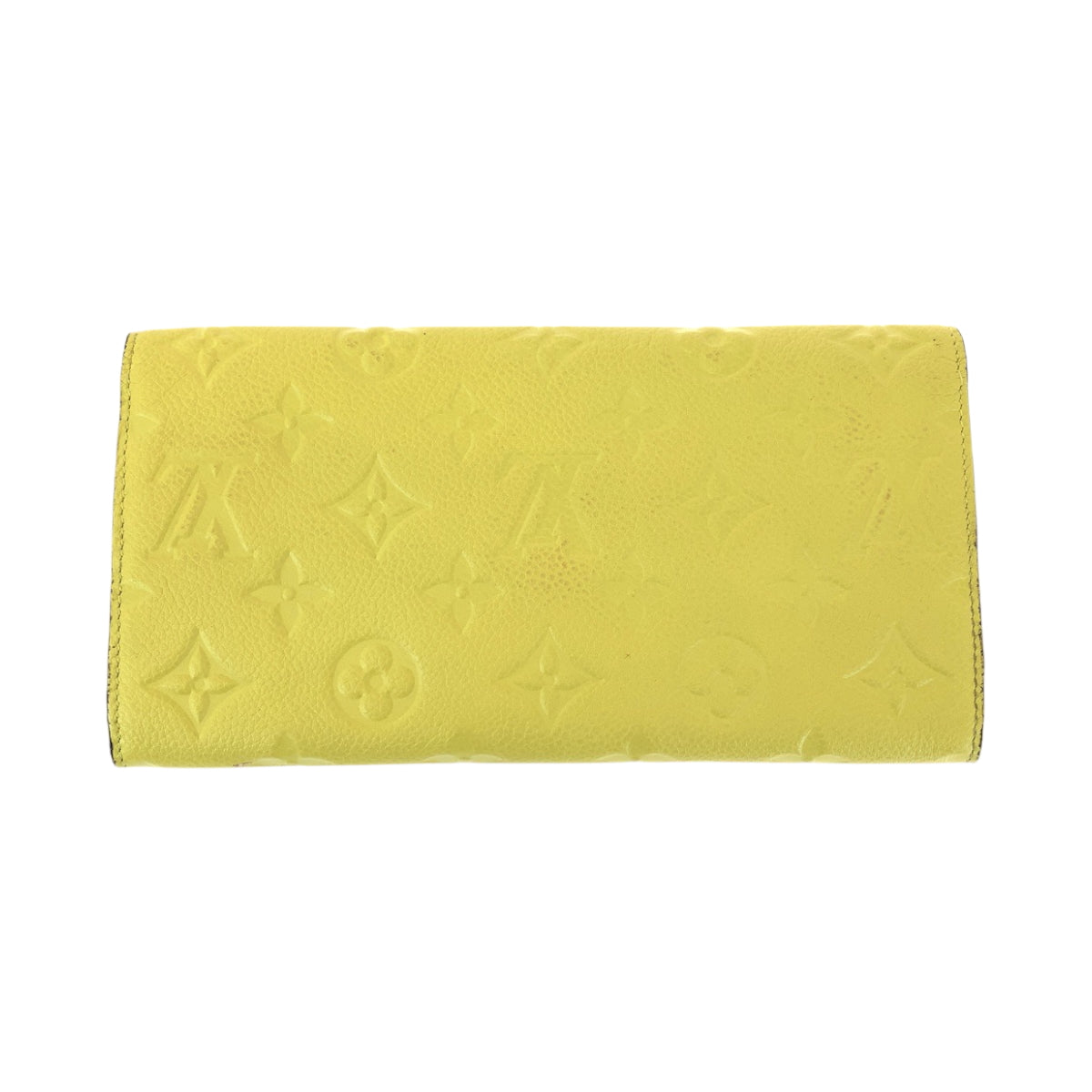 15336
LOUIS VUITTON ルイヴィトン モノグラム アンプラント ポルトフォイユ キュリユーズ イエロー ゴールド金具 レザー N60409 長財布 ロングウォレット  レディース