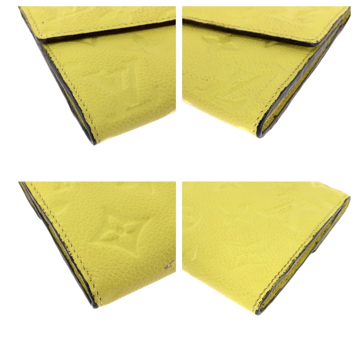 15336
LOUIS VUITTON ルイヴィトン モノグラム アンプラント ポルトフォイユ キュリユーズ イエロー ゴールド金具 レザー N60409 長財布 ロングウォレット  レディース