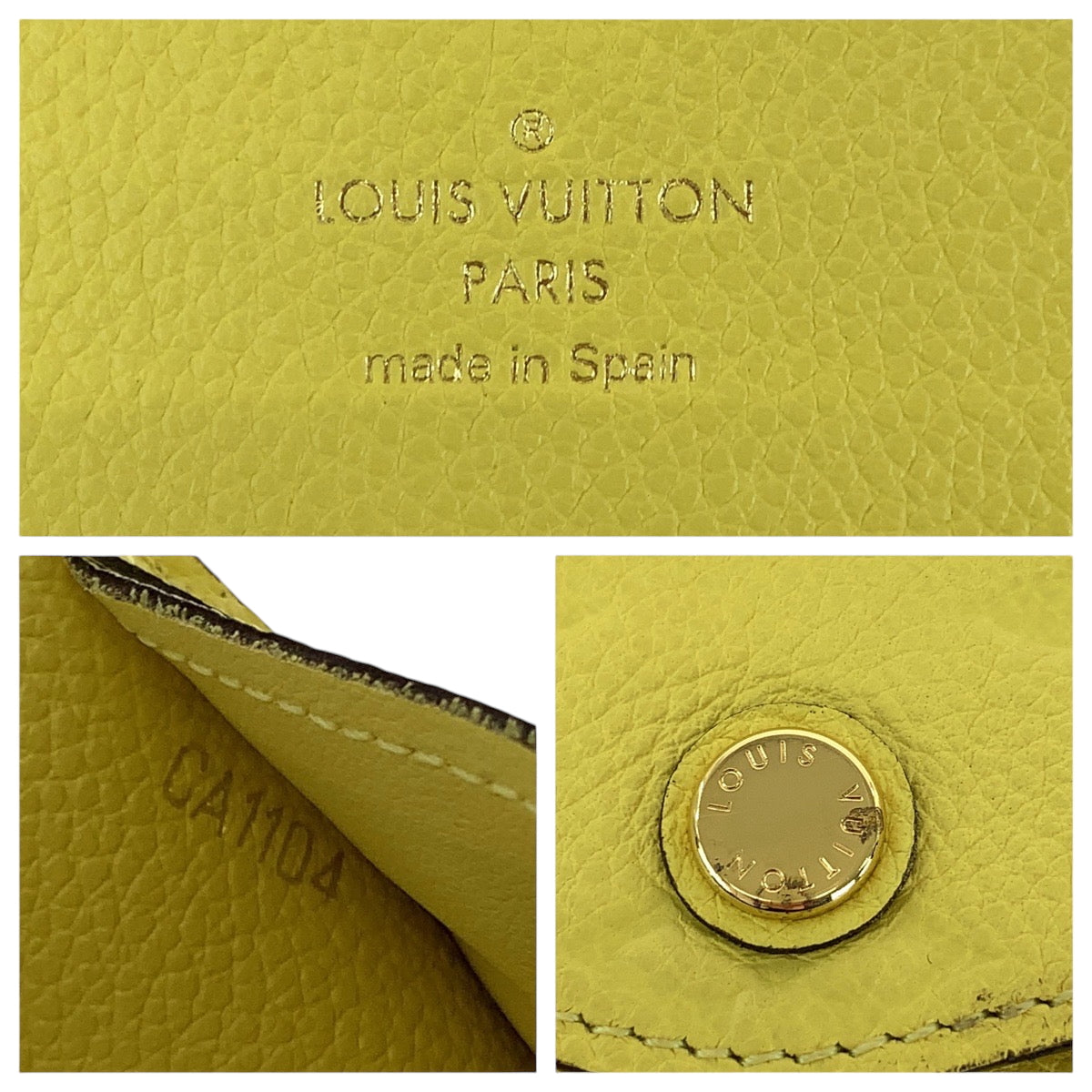 15336
LOUIS VUITTON ルイヴィトン モノグラム アンプラント ポルトフォイユ キュリユーズ イエロー ゴールド金具 レザー N60409 長財布 ロングウォレット  レディース