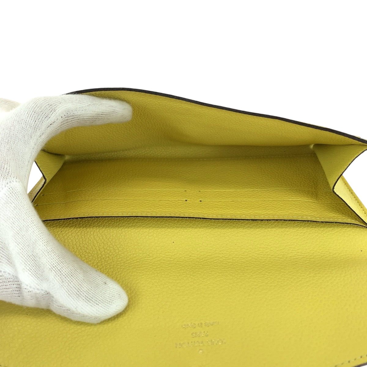 15336
LOUIS VUITTON ルイヴィトン モノグラム アンプラント ポルトフォイユ キュリユーズ イエロー ゴールド金具 レザー N60409 長財布 ロングウォレット  レディース