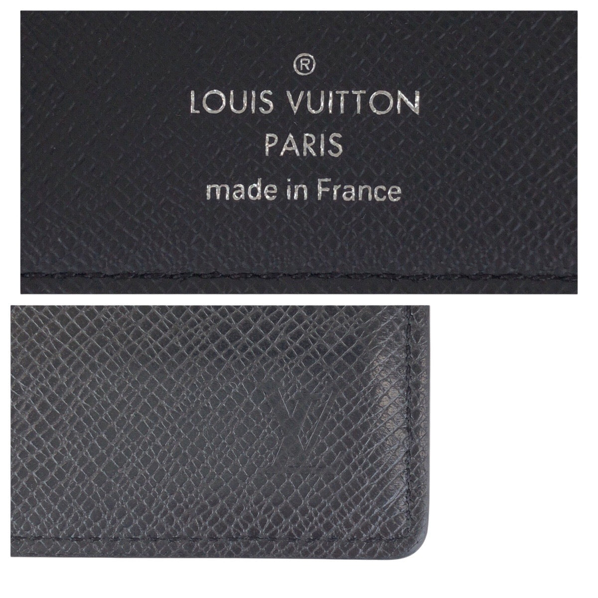 15337
LOUIS VUITTON ルイヴィトン タイガ ポルトフォイユ パンス ブラック 黒 シルバー金具 レザー M62978 折財布 コンパクトウォレット  メンズ