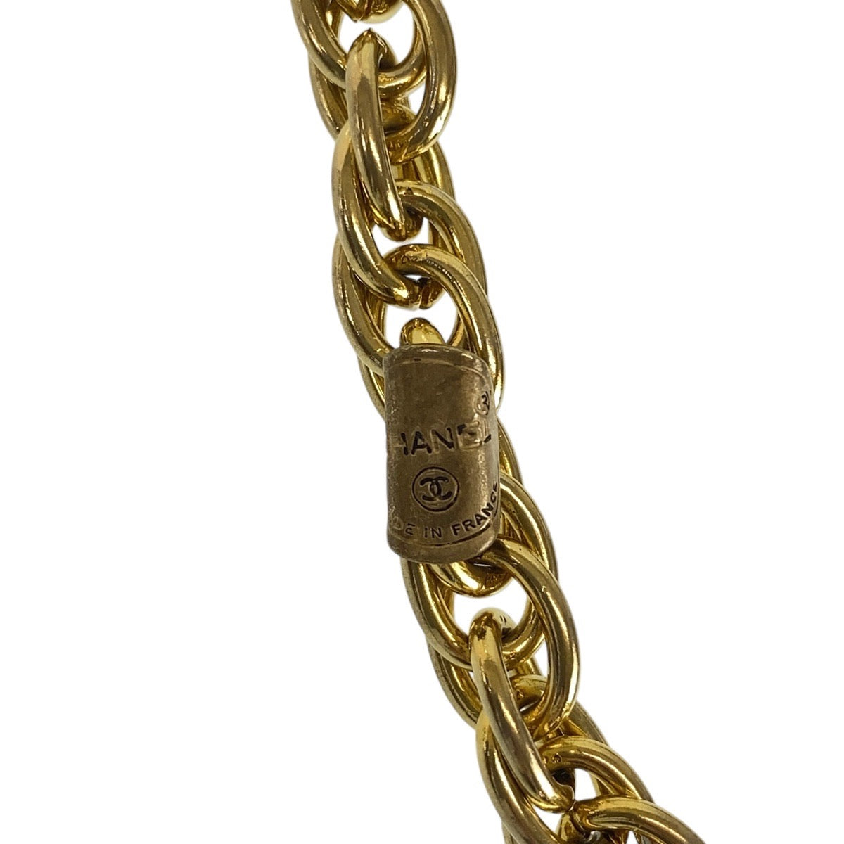 15344
CHANEL シャネル ヴィンテージ ココマーク ゴールド メッキ ネックレス  レディース