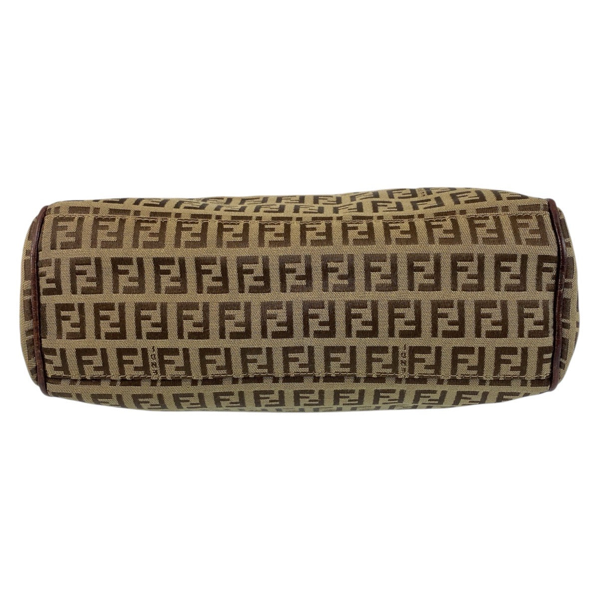 15354
FENDI フェンディ ズッカ ブラウン ベージュ ゴールド金具 キャンバス / レザー トートバッグ ショルダーバッグ  レディース