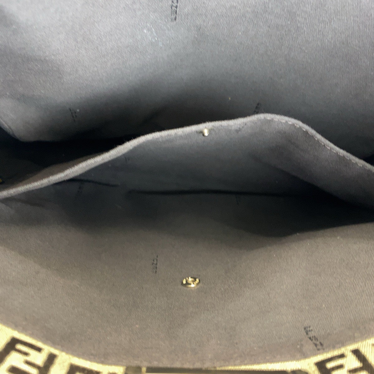 15354
FENDI フェンディ ズッカ ブラウン ベージュ ゴールド金具 キャンバス / レザー トートバッグ ショルダーバッグ  レディース