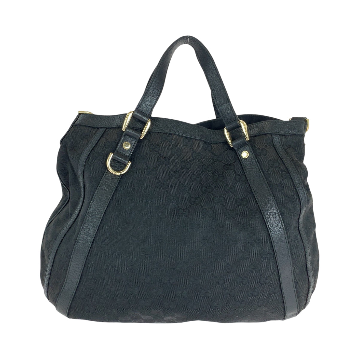 15361
GUCCI グッチ ブラック 黒 シルバー金具 GGキャンバス 130734 ワンショルダーバッグ ハンドバッグ 2way  レディース