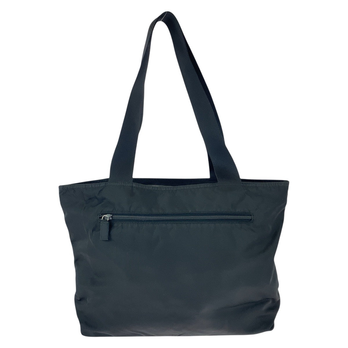 15364
PRADA プラダ テスート 三角ロゴプレート ブラック 黒 シルバー金具 ナイロン トートバッグ ショルダーバッグ  レディース