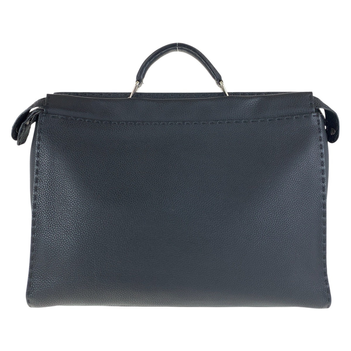 15370
FENDI フェンディ セレリア ピーカブー バグズモンスターアイ ブラック 黒 シルバー金具 レザー ビジネスバッグ ショルダーバッグ 2way  メンズ