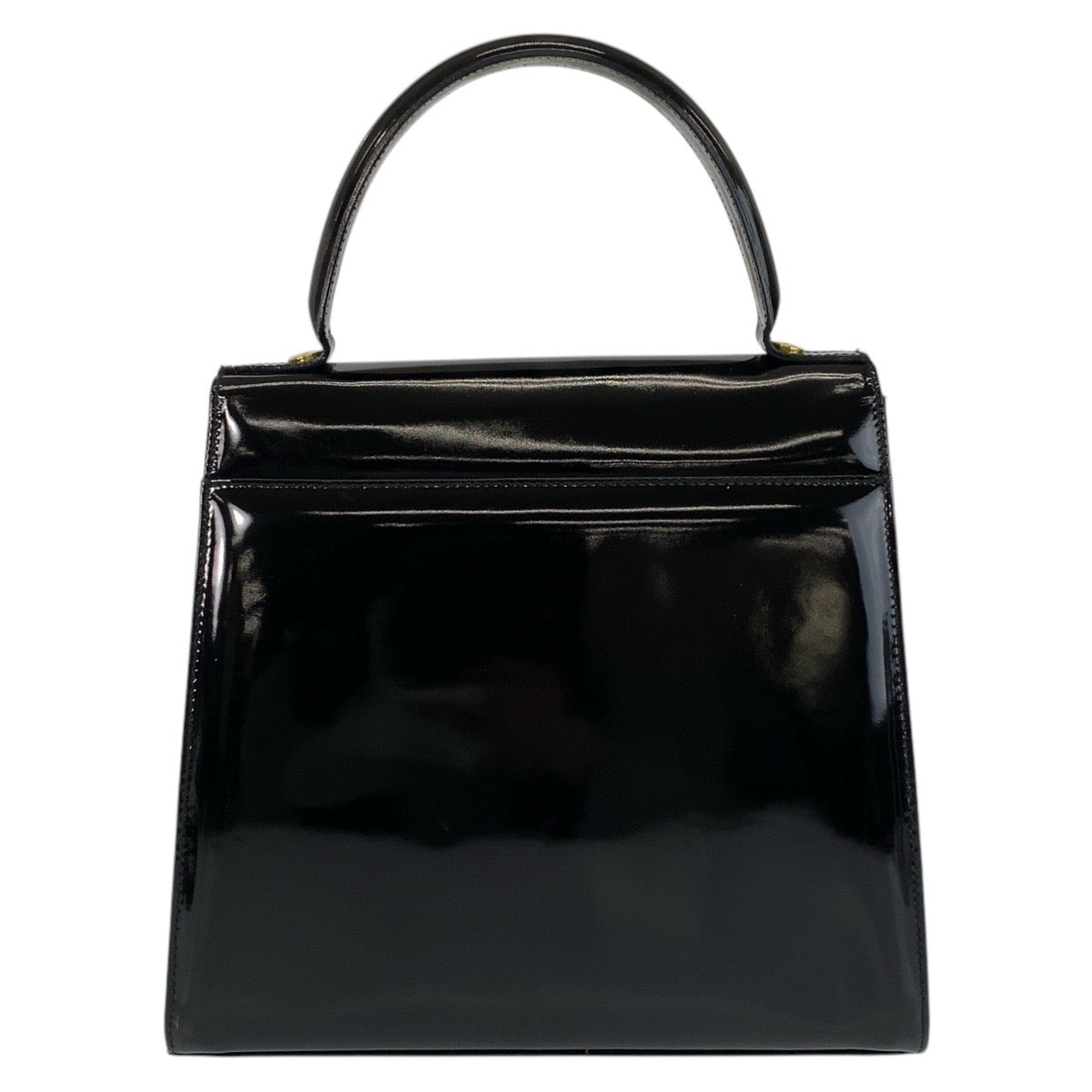 15371
Salvatore Ferragamo サルヴァトーレフェラガモ ヴァラリボン ブラック 黒 ゴールド金具 パテントレザー ハンドバッグ ショルダーバッグ 2way  レディース