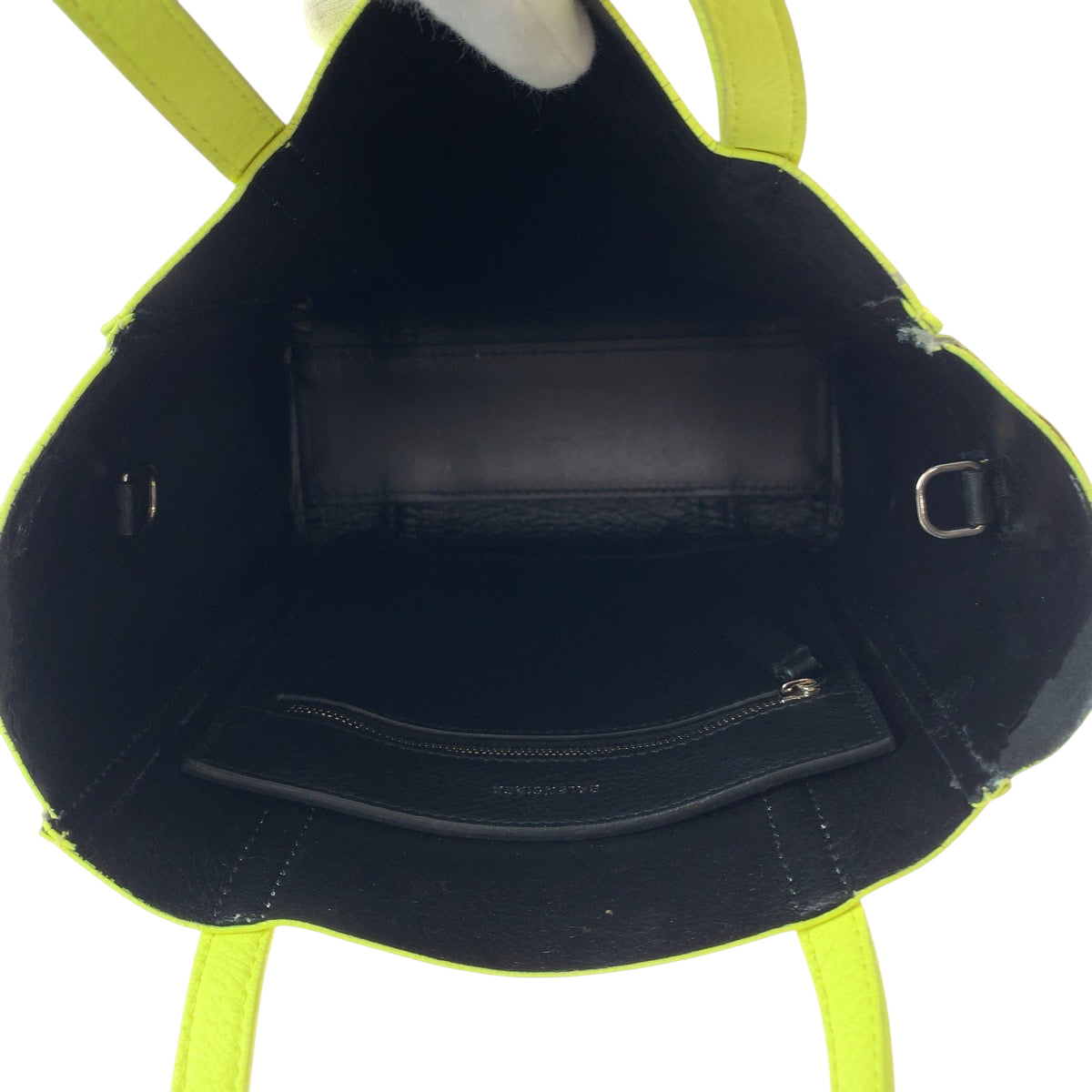15373
BALENCIAGA バレンシアガ エブリデイ XXS イエロー ブラック シルバー金具 レザー 551815 ジョルダーバッグ トートバッグ 2way  レディース