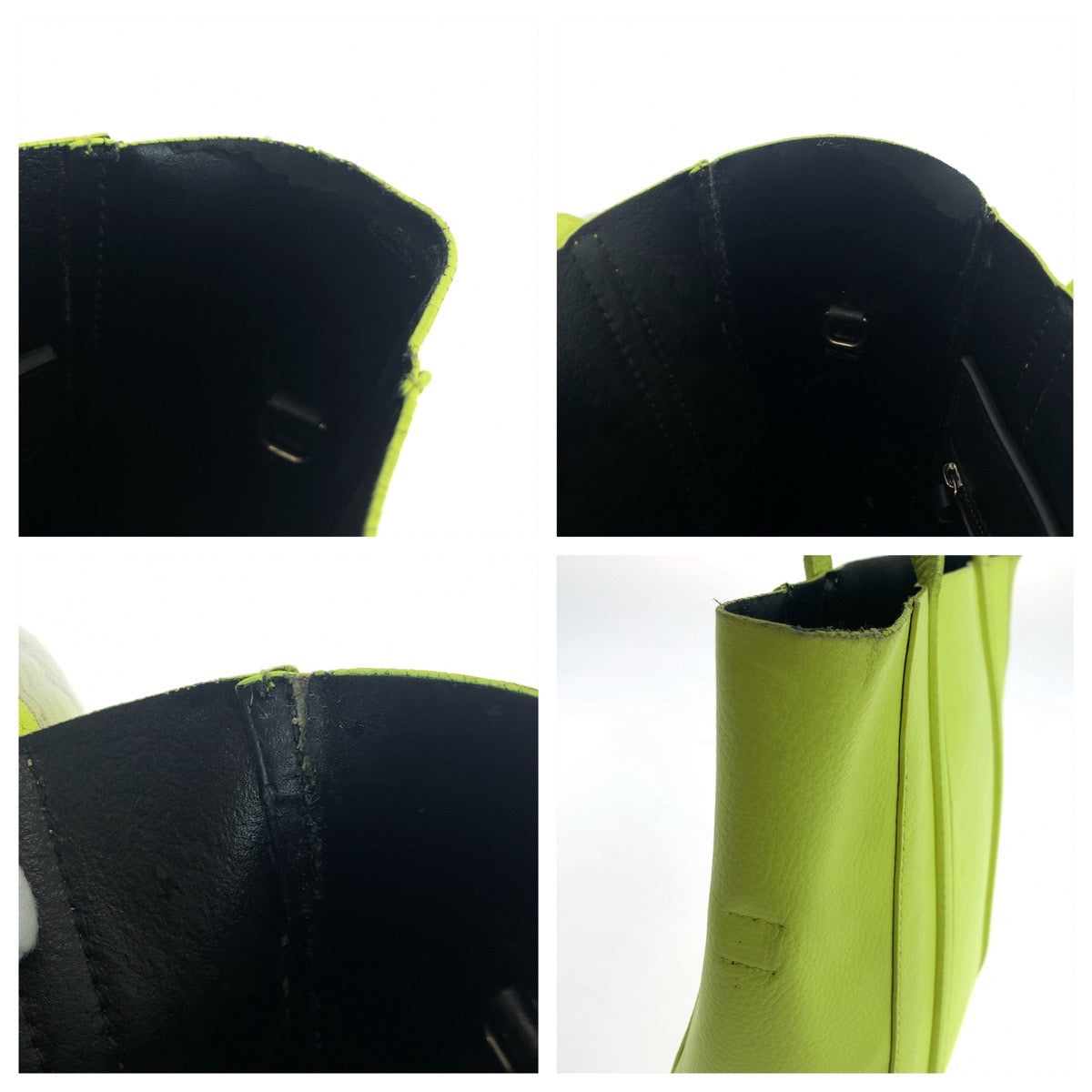 15373
BALENCIAGA バレンシアガ エブリデイ XXS イエロー ブラック シルバー金具 レザー 551815 ジョルダーバッグ トートバッグ 2way  レディース