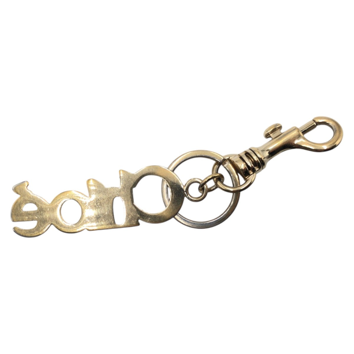 15381
Chloe クロエ ラインストーン ゴールド メタル キーホルダー キーリング キーチャーム  レディース