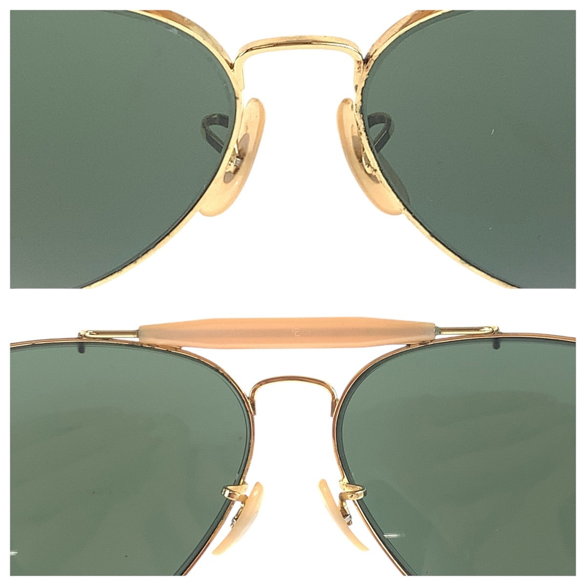 15390
Ray-Ban レイバン ヴィンテージ B&L RAY-BAN U.S.A カーキ オリーブ ゴールド金具 ガラス / メタル 62□14 サングラス ティアドロップ  メンズ
