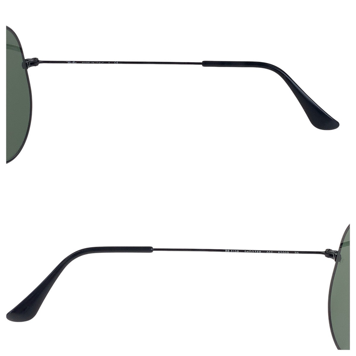 15392
Ray-Ban レイバン カーキ オリーブ ブラック ガラス / メタル RB3138 SHOOTER 002 62□09 3N サングラス ティアドロップ  メンズ
