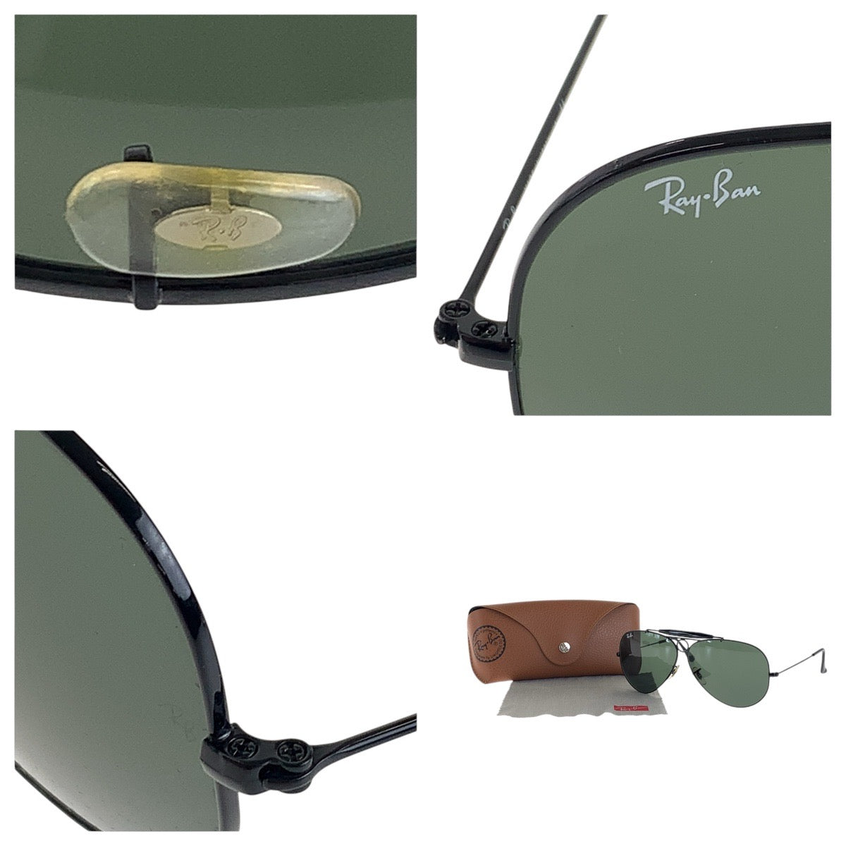 15392
Ray-Ban レイバン カーキ オリーブ ブラック ガラス / メタル RB3138 SHOOTER 002 62□09 3N サングラス ティアドロップ  メンズ