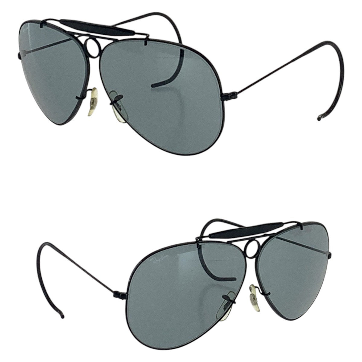 15393
Ray-Ban レイバン ヴィンテージ ボシュロム アビエーター ブラック 黒 メタル サングラス ティアドロップ  メンズ