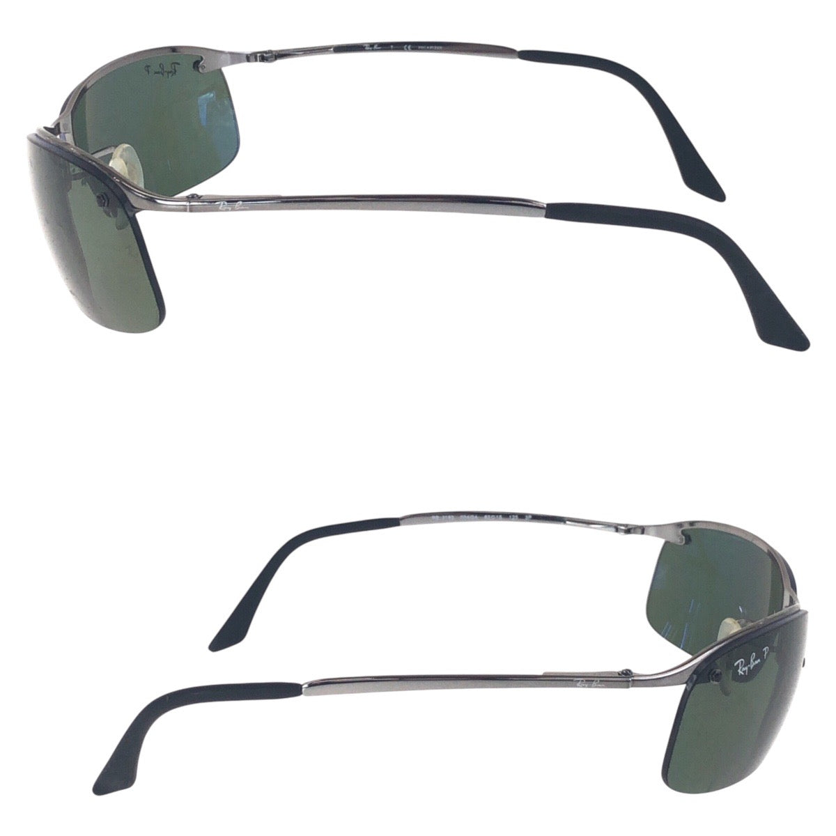 15394
Ray-Ban レイバン シルバー ブラック メタル RB3183 004/9A 63◻︎15 125 3P サングラス スクエア  メンズ