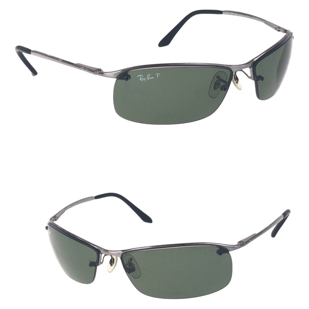 15394
Ray-Ban レイバン シルバー ブラック メタル RB3183 004/9A 63◻︎15 125 3P サングラス スクエア  メンズ