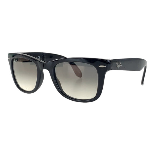 15395
Ray-Ban レイバン ブラック シルバー金具 プラスチック RB4105 601/32 50□22 2N 折りたたみ式サングラス ウェリントン  メンズ