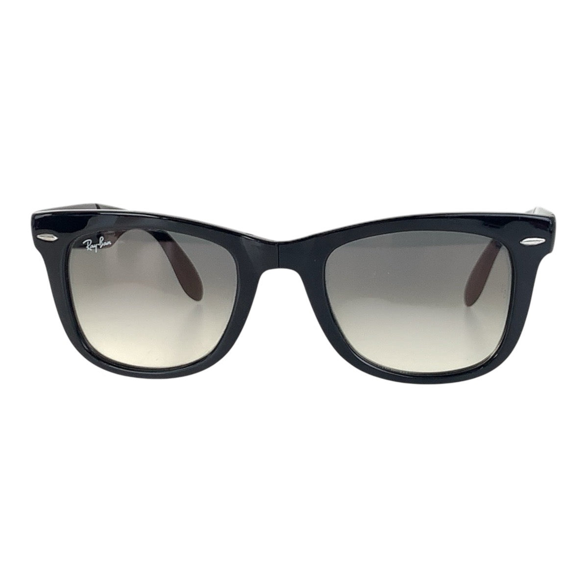 15395
Ray-Ban レイバン ブラック シルバー金具 プラスチック RB4105 601/32 50□22 2N 折りたたみ式サングラス ウェリントン  メンズ