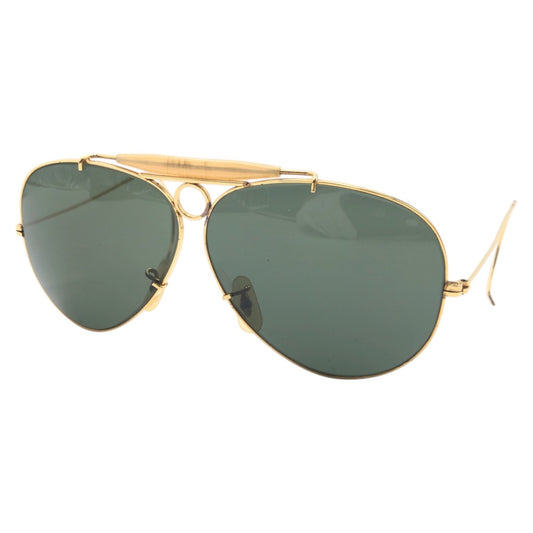 15396
Ray-Ban レイバン ヴィンテージ B&L RAY-BAN U.S.A SHOOTER ゴールド グリーン メタル サングラス 男女兼用 ティアドロップ  メンズ