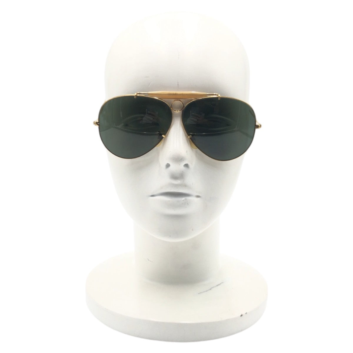 15396
Ray-Ban レイバン ヴィンテージ B&L RAY-BAN U.S.A SHOOTER ゴールド グリーン メタル サングラス 男女兼用 ティアドロップ  メンズ