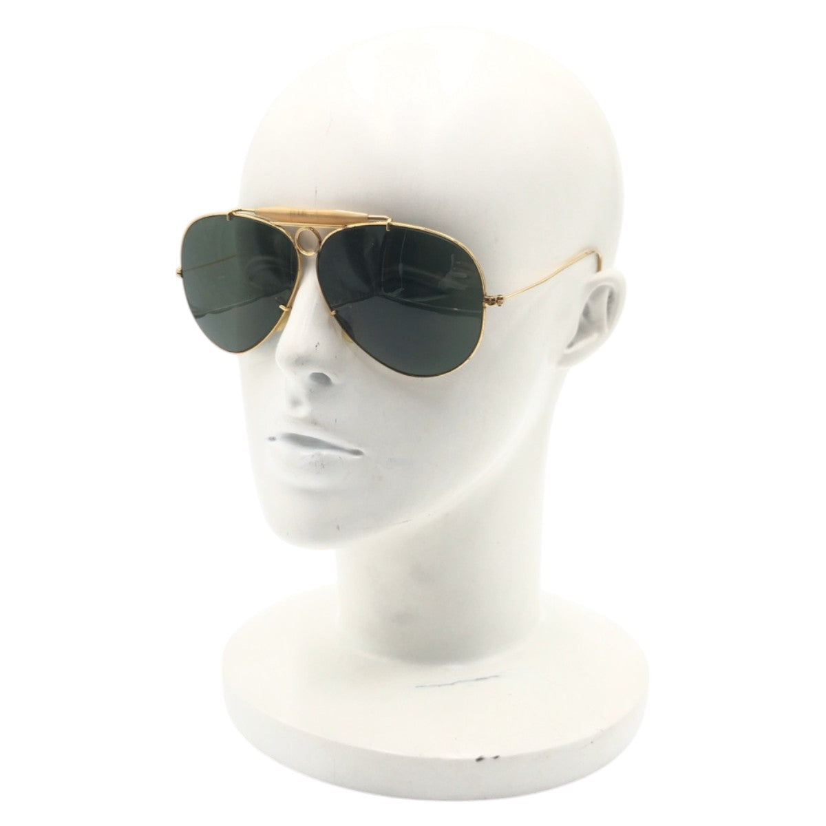 15396
Ray-Ban レイバン ヴィンテージ B&L RAY-BAN U.S.A SHOOTER ゴールド グリーン メタル サングラス 男女兼用 ティアドロップ  メンズ