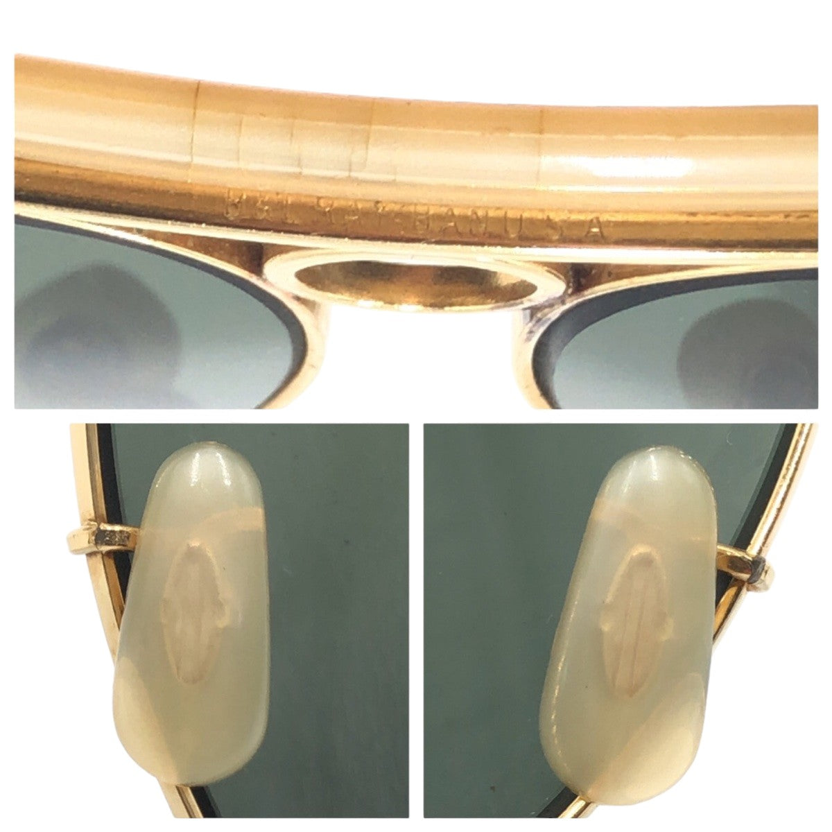 15396
Ray-Ban レイバン ヴィンテージ B&L RAY-BAN U.S.A SHOOTER ゴールド グリーン メタル サングラス 男女兼用 ティアドロップ  メンズ