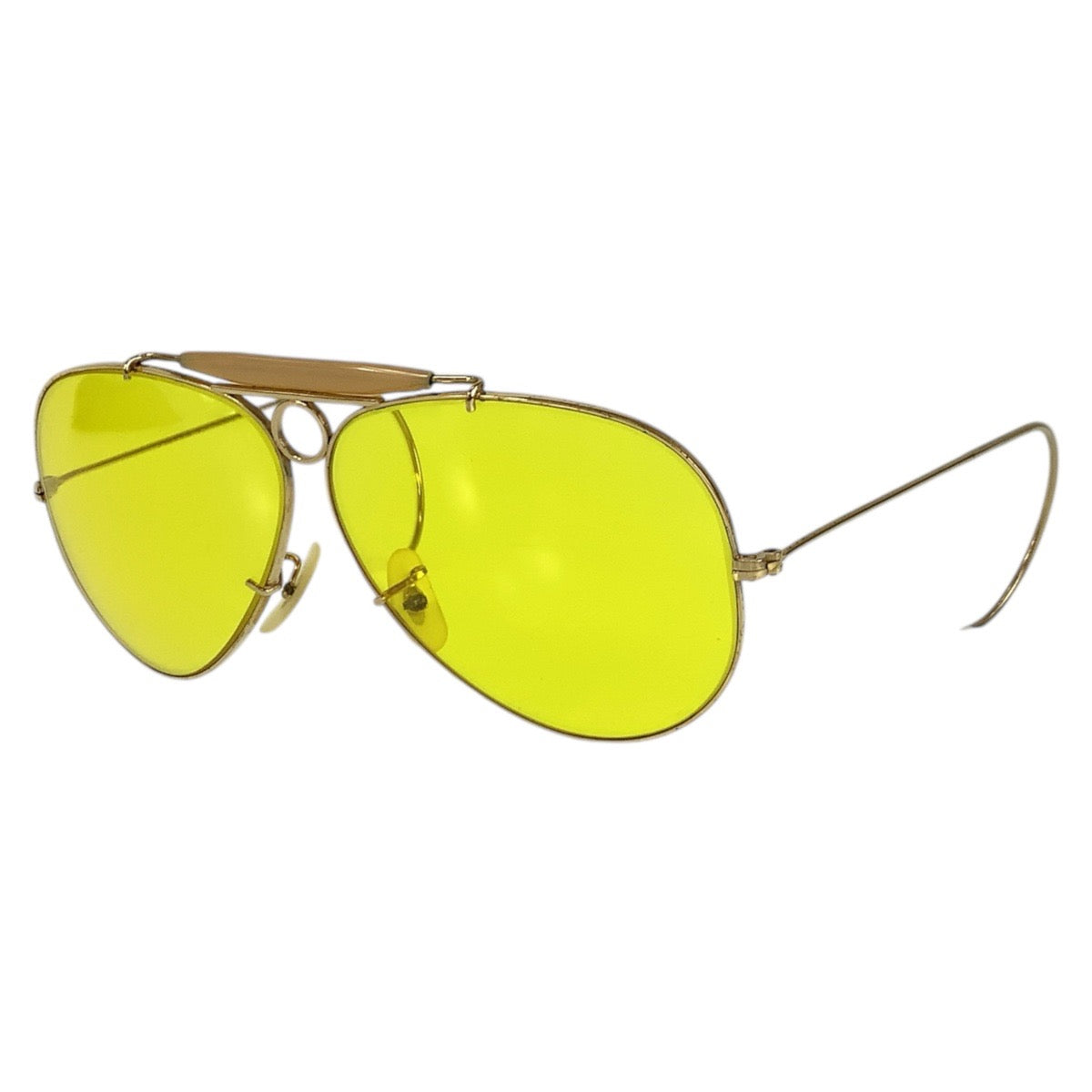 15397
Ray-Ban レイバン ヴィンテージ ボシュロム アビエーター ゴールド イエロー メタル サングラス 男女兼用 ティアドロップ  メンズ