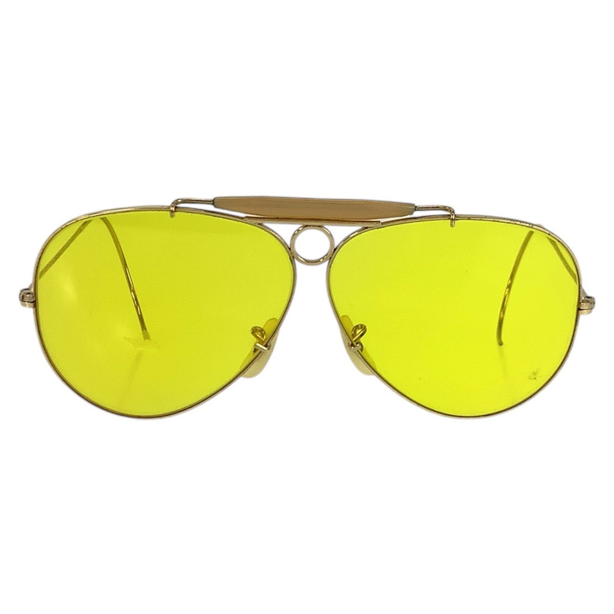 15397
Ray-Ban レイバン ヴィンテージ ボシュロム アビエーター ゴールド イエロー メタル サングラス 男女兼用 ティアドロップ  メンズ