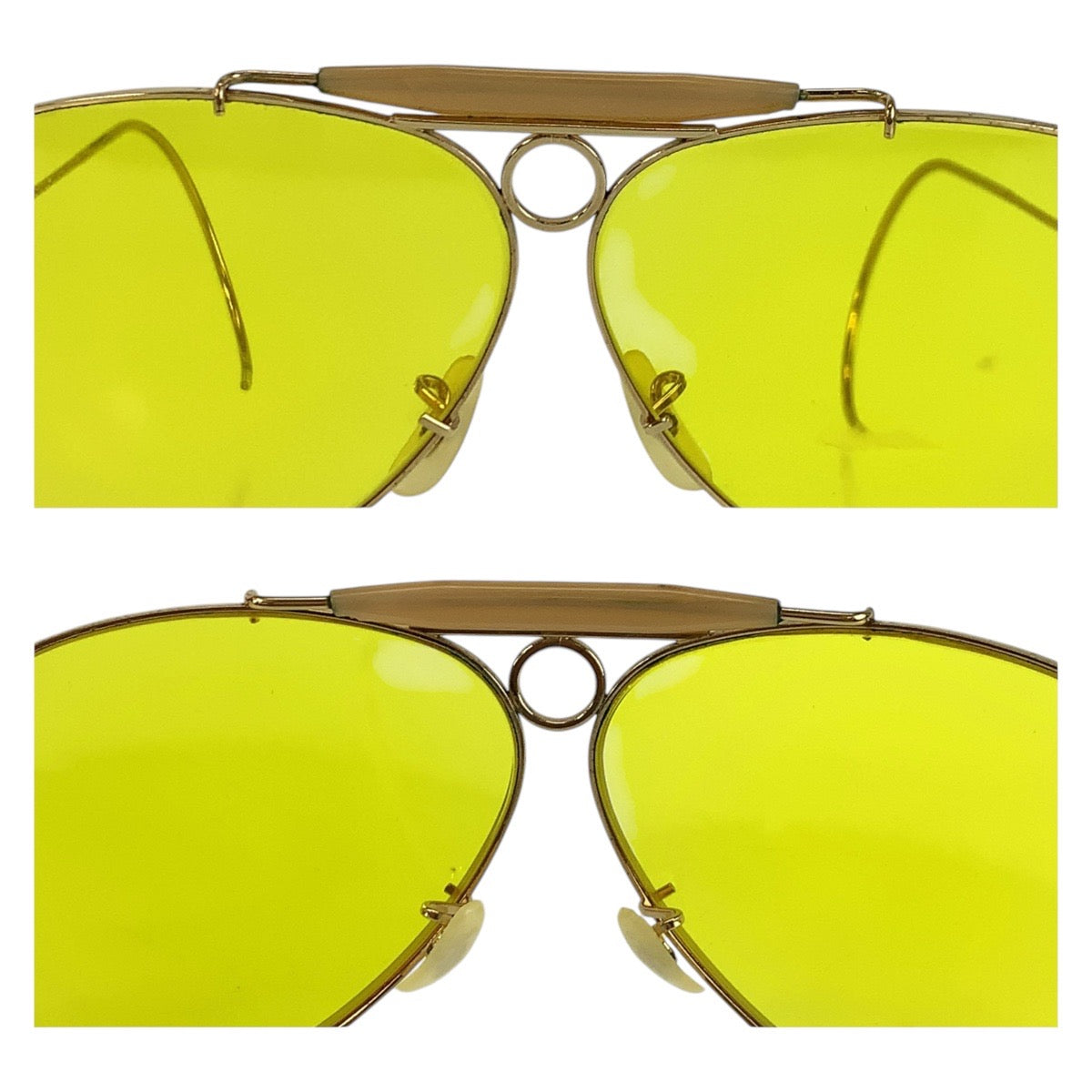 15397
Ray-Ban レイバン ヴィンテージ ボシュロム アビエーター ゴールド イエロー メタル サングラス 男女兼用 ティアドロップ  メンズ