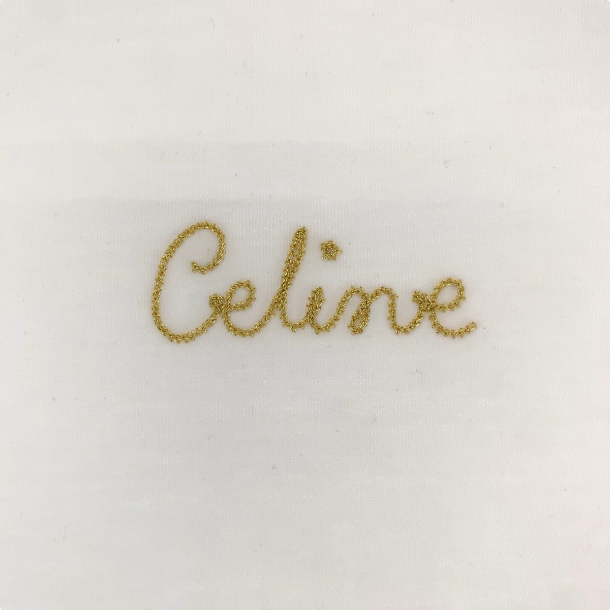15399
CELINE セリーヌ エンブロイダリー サイズXS ホワイト ゴールド コットン 2X351501F 半袖Tシャツ  レディース