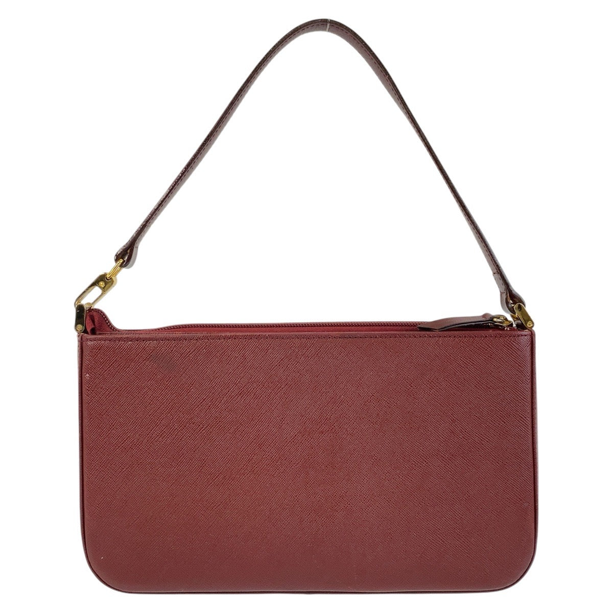 15402
BURBERRY バーバリー チェック柄 ボールド ゴールド金具 レザー ショルダーバッグ  レディース