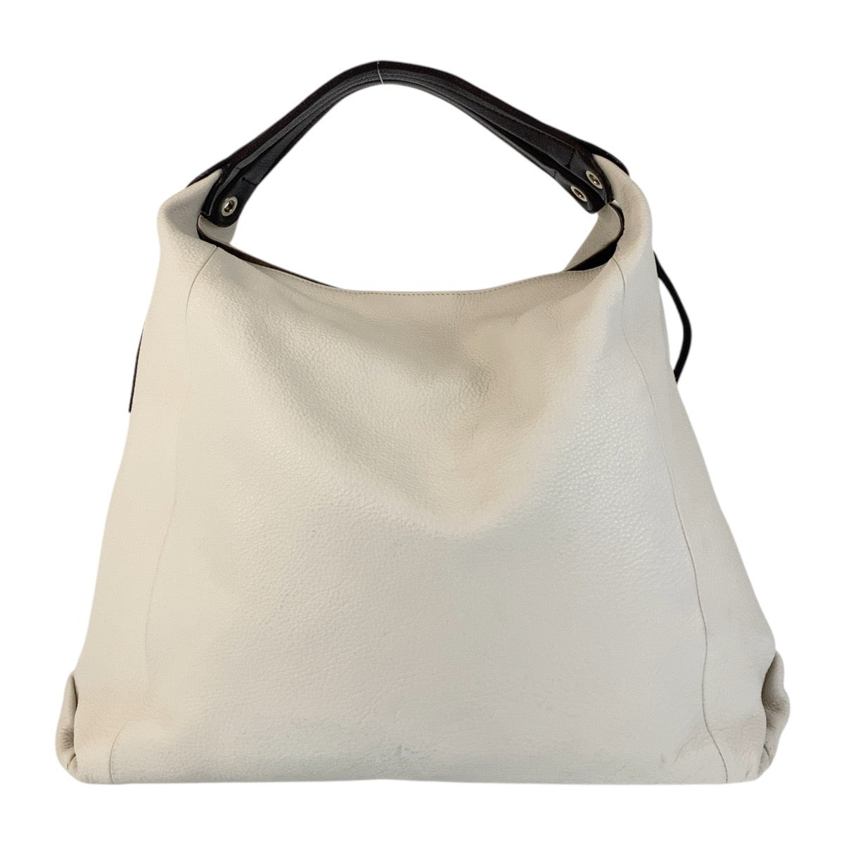 15403
Furla フルラ リズ ホワイト ブラウン ゴールド金具 レザー ショルダーバッグ  レディース