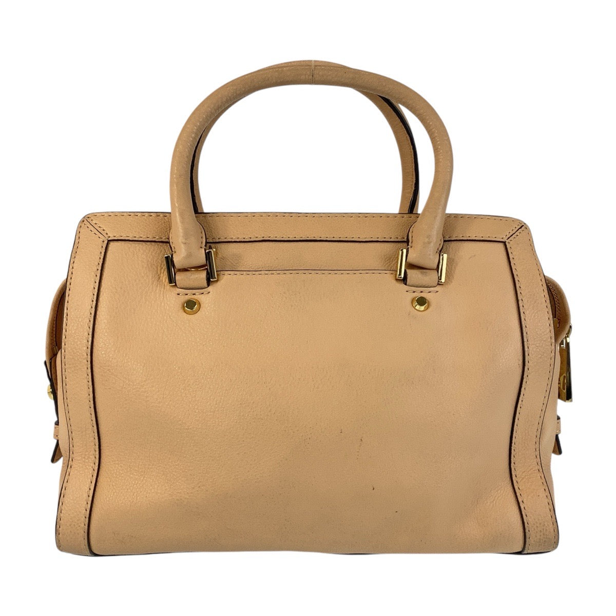 15404
Michael Kors マイケルコース ベージュ ゴールド金具 レザー ハンドバッグ ショルダーバッグ 2way  レディース