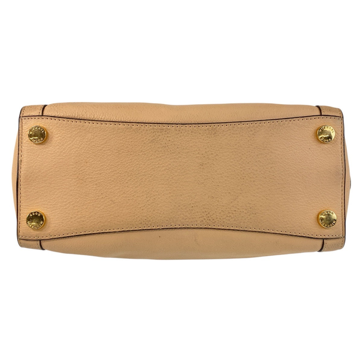 15404
Michael Kors マイケルコース ベージュ ゴールド金具 レザー ハンドバッグ ショルダーバッグ 2way レディース AB5