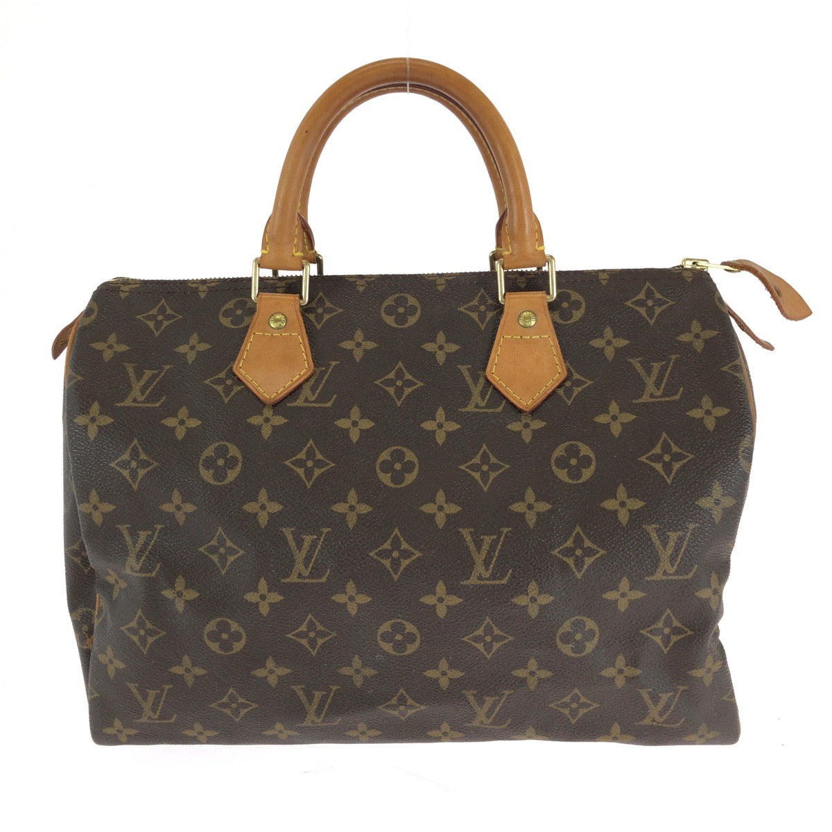 15405
LOUIS VUITTON ルイヴィトン モノグラム スピーディー30 ブラウン ゴールド金具 PVC M41526 ボストンバッグ ハンドバッグ  レディース
