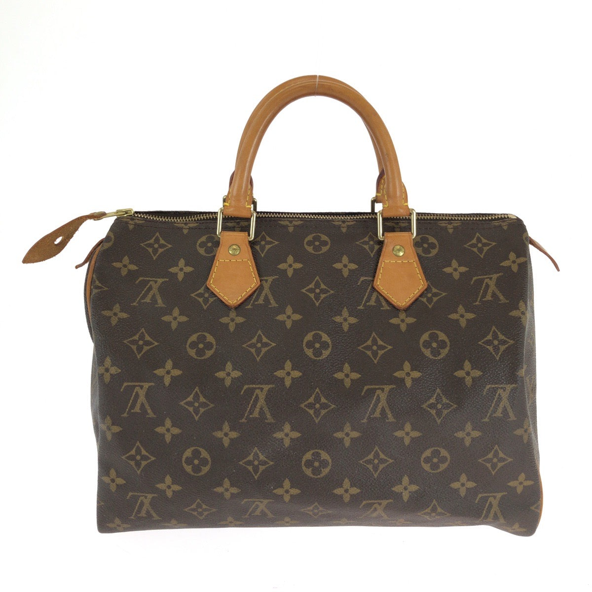15405
LOUIS VUITTON ルイヴィトン モノグラム スピーディー30 ブラウン ゴールド金具 PVC M41526 ボストンバッグ ハンドバッグ  レディース