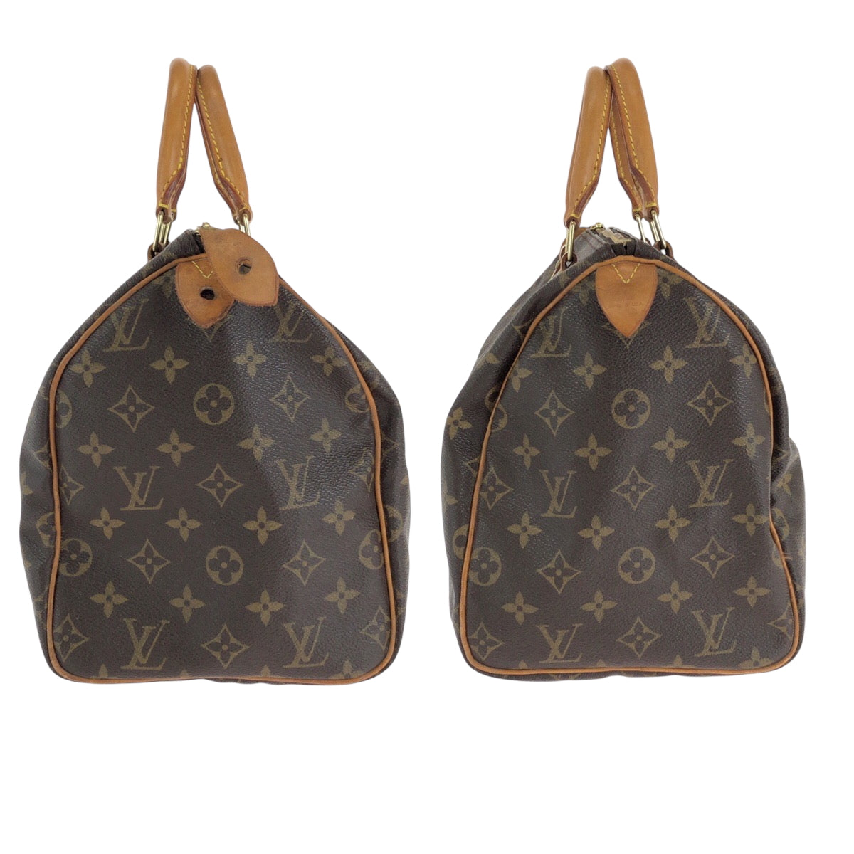 15405
LOUIS VUITTON ルイヴィトン モノグラム スピーディー30 ブラウン ゴールド金具 PVC M41526 ボストンバッグ ハンドバッグ  レディース