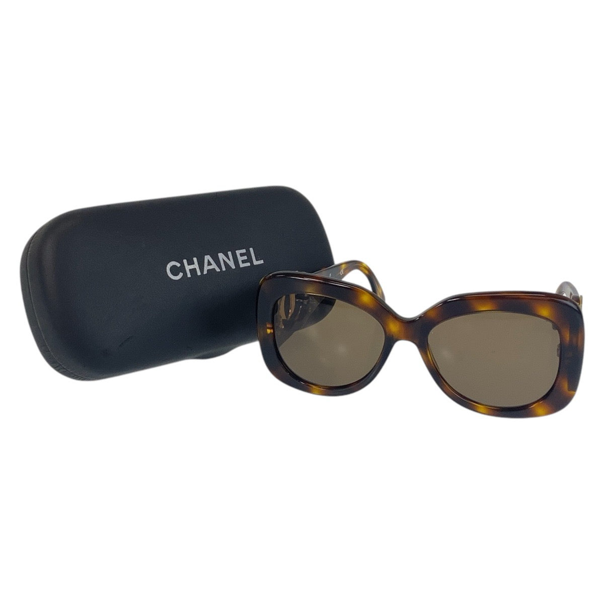 15410
CHANEL シャネル ヴィンテージ ココマーク マーブル柄 ブラウン ゴールド金具 プラスチック 05253 91235 サングラス 男女兼用 スクエア  レディース