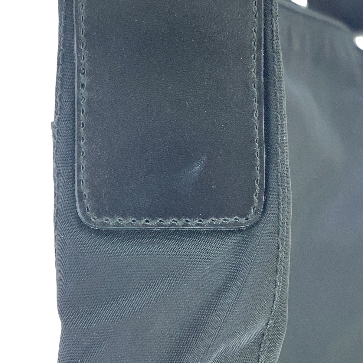 15418
PRADA プラダ テスート 三角ロゴプレート ブラック 黒 シルバー金具 ナイロン ショルダーバッグ メッセンジャーバッグ  レディース